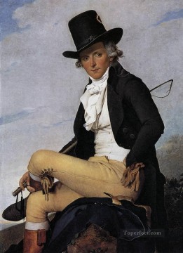  Neoclassicism Canvas - Portrait of Pierre Seriziat Neoclassicism Jacques Louis David